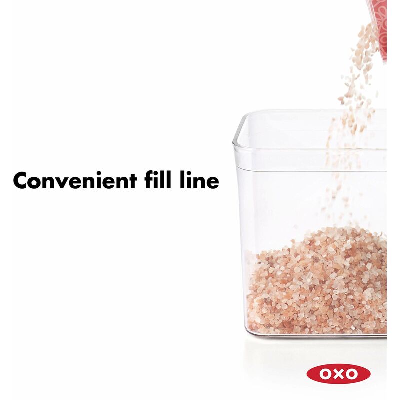 OXO Good Grips Contenitore Alimentare POP, Adatto per Lievito e Simili,  Trasparente, 0.4 L