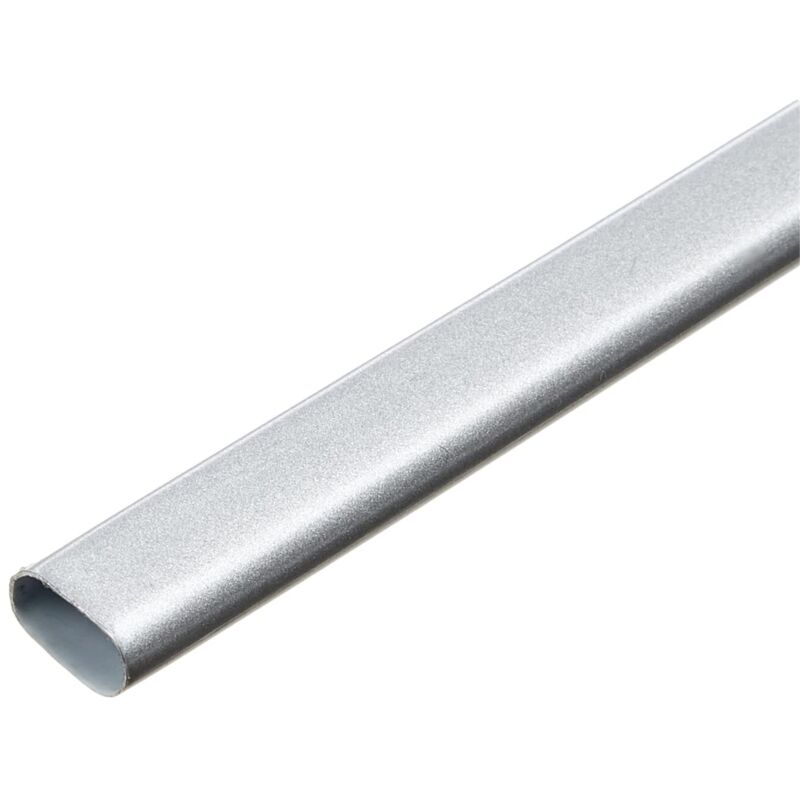 Terminale Per Bastone Tenda Cilindro In Metallo 13 Mm Cromo 2 Pz - 2