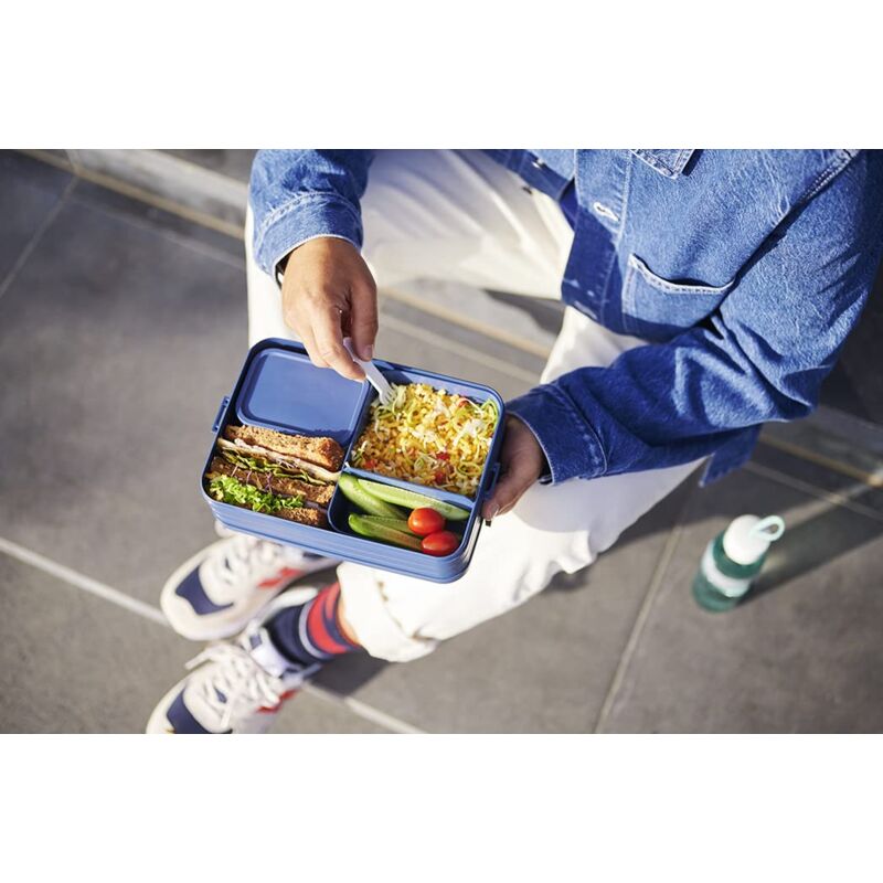 Portapranzo Bento Mepal Take A Break Midi - 900 Ml, Con Inserti E Forchetta, Ideale Per Scuola E Ufficio - Foto 12