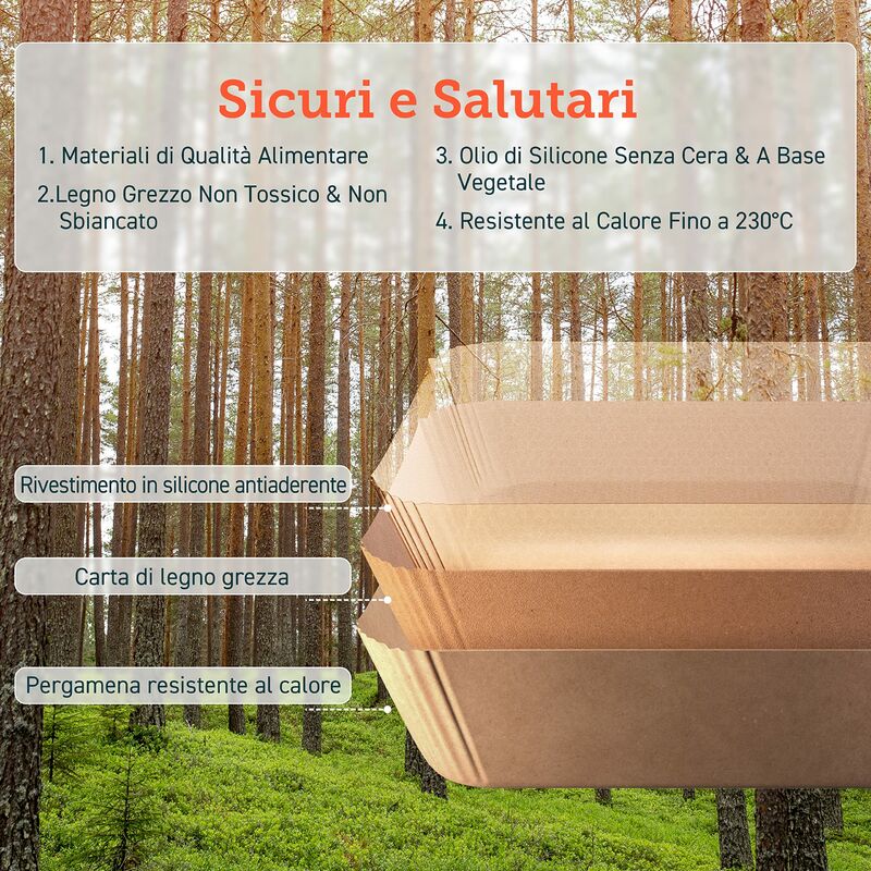 Carta Forno COSORI 100 Pezzi Per Friggitrice Ad Aria 4.5-6L - Quadrata, Antiaderente, Per Forno E Microonde - Foto 13