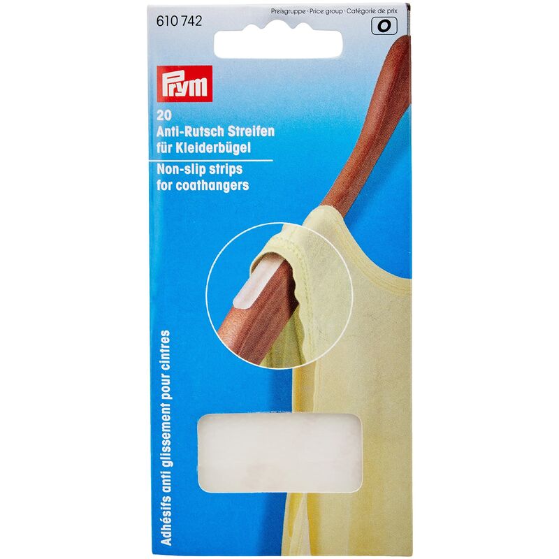 QUARKZMAN 50pz Ganci Antiscivolo Silicone Adesivo Strisce AppendiaPuntai per Grucce Legno Plastica, Latteo (3.94 x 0.47