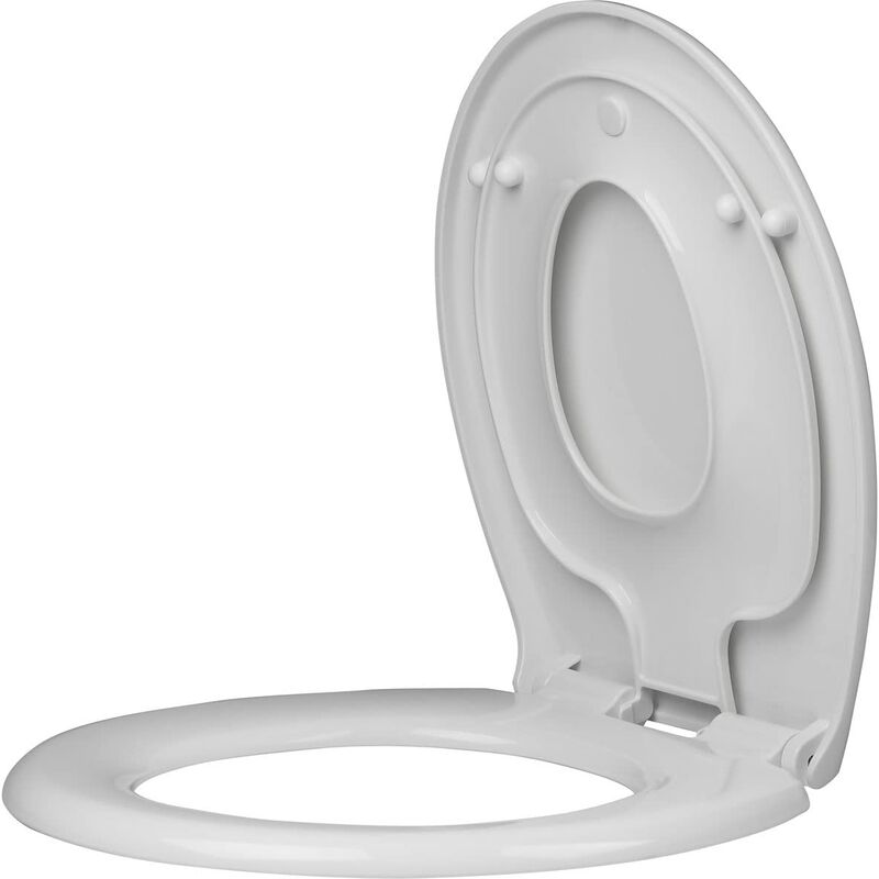 Sedile WC Familial Universale, Copriwater con Sedile per Bambini, Tavoletta  WC con Chiusura Ammortizzata, Copri WC