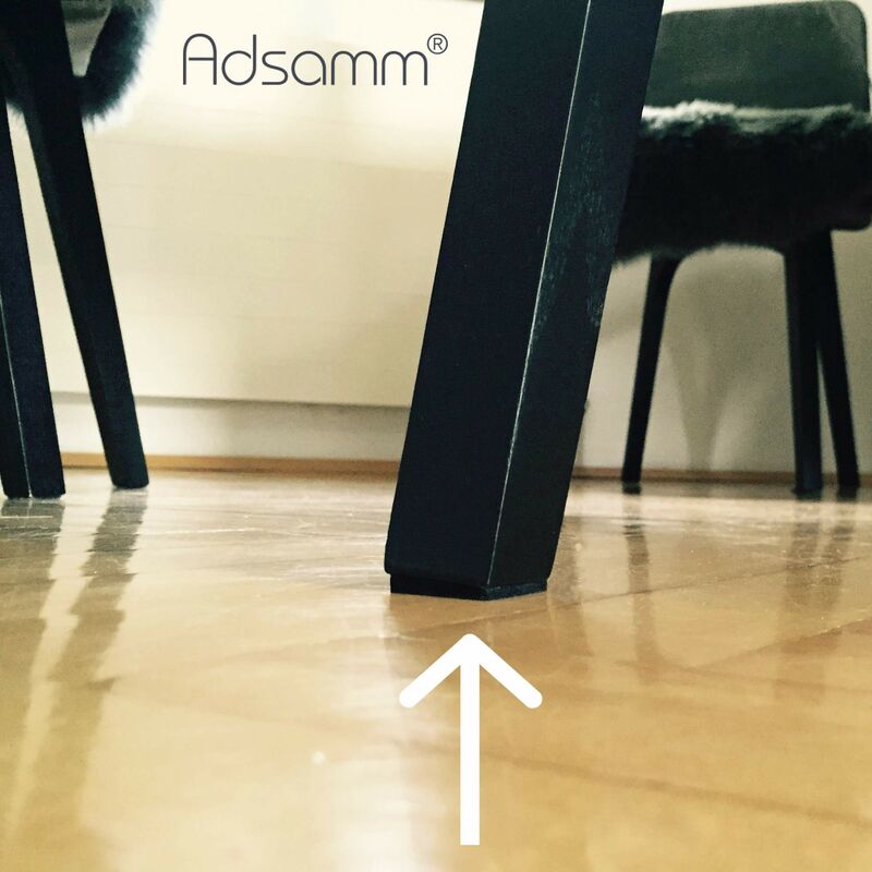 Adsamm® / 10 x feltrini autoadesivi / marrone / Ø 45 mm / tondi / piedini  per mobili in feltro da 3.5 mm di spessore / pad protettivi per arredi