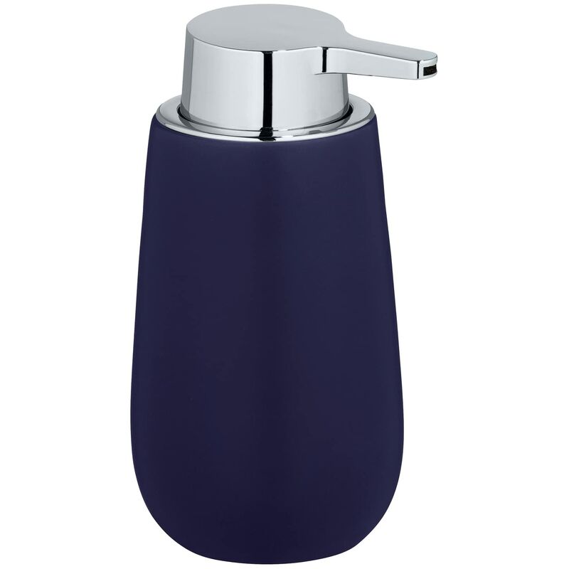 WENKO Dosatore di sapone Posa Grigio/cromo - Dispenser sapone liquido,  dispenser detersivo piatti Capacità: 0.33 l, Plastica, 7 x 16.5 x 8 cm,  Grigio : : Casa e cucina