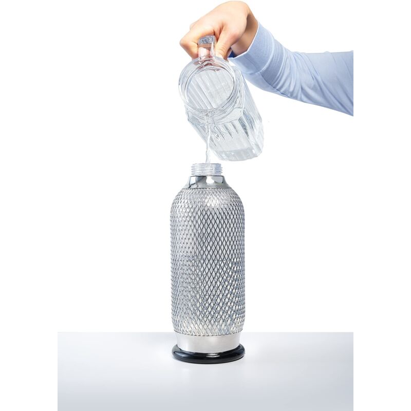 ISi Sodamaker Classic - Macchina Per Acqua Frizzante Da 1L, Acciaio Inossidabile, Stile Vintage - Foto 9