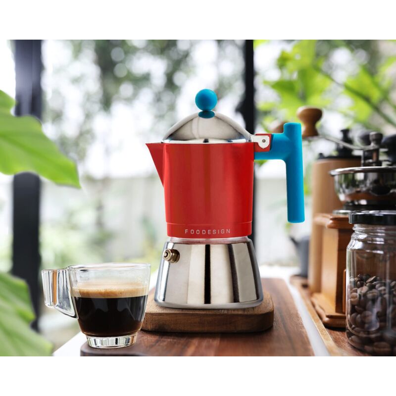 Caffettiera realizzata in acciaio inox Diverse capacità