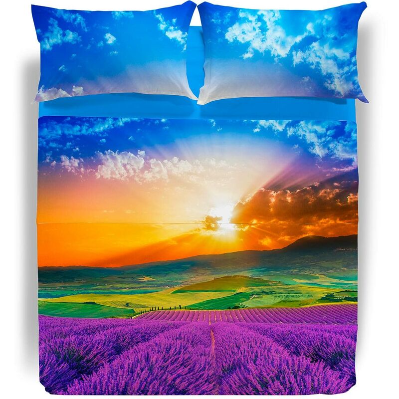 Set Lenzuola Matrimoniali Caleffi - Cotone 100%, 240x280cm, Con Angoli Per Materasso Alto 25cm, Made In Italy!