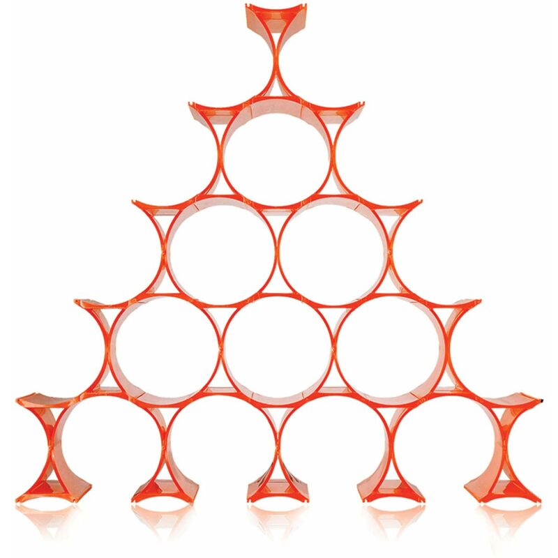 Portabottiglie Infinity Kartell - Design Modulare, Giallo/Verde, 5.7x14.5x9.5 Cm - Foto 11