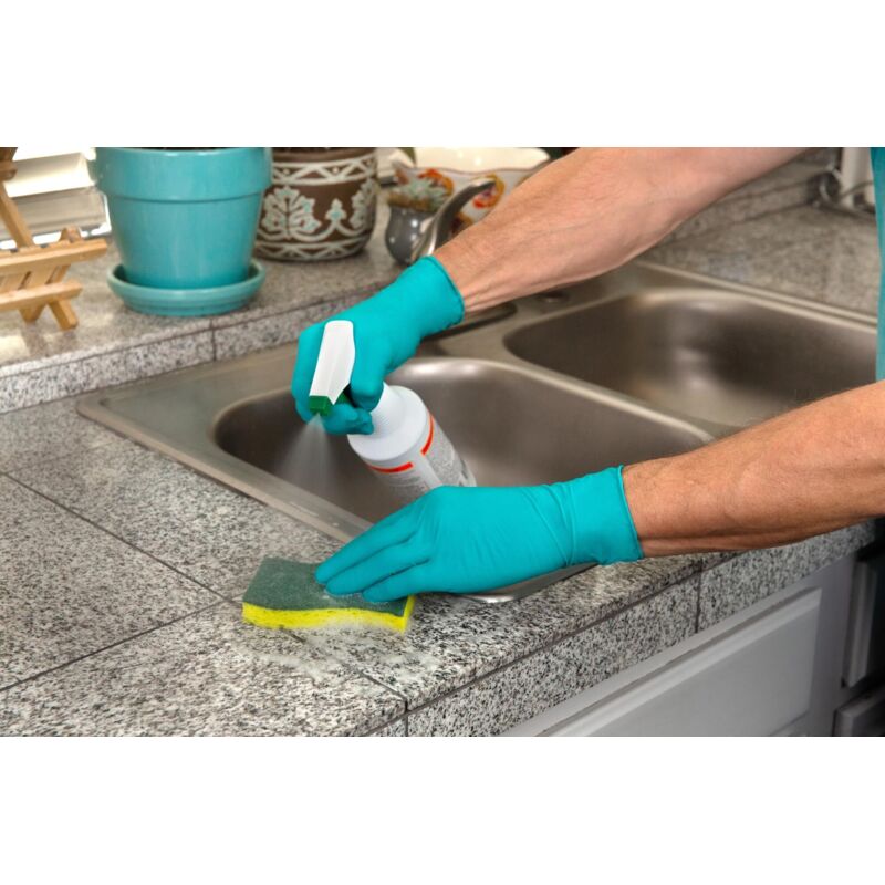 Guanti Ansell TouchNTuff 92-600 - Nitrile Senza Lattice | Taglia M | Verde | Protezione Chimica