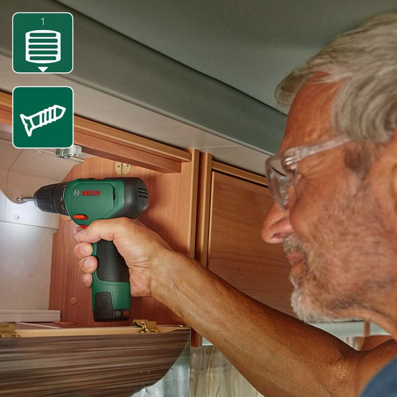 Bosch Home And Garden Trapano Avvitatore A Batteria Easydrill 1200, Verde,  ‎10.1 x 26.1 x 29.5 cm; 940 grammi