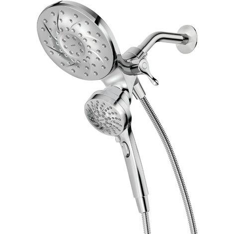 Moen 26009 Engage Magnetix 2.5 GPM - Soffione doccia a pioggia, 2 in 1, dotato di sistema di aggancio magnetico, cromato, confezione da 1 (1/5)