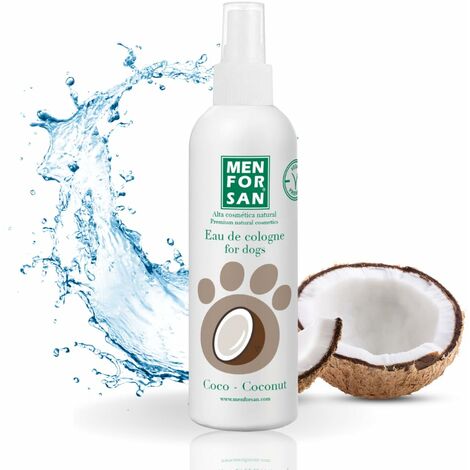 Colonia Menforsan Water 125 ml Fragranza di cocco per cani