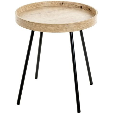 HAKU Consolle nero, metallo - Dim. L 112 cm x A 81 cm x P 28 cm, Stile Moderno