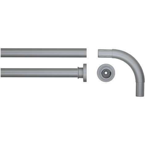Sealskin Seallux Binario Modulare per Tenda da Doccia, Acciaio Inox Cromato, 90 x 2,8 x 2,8 cm