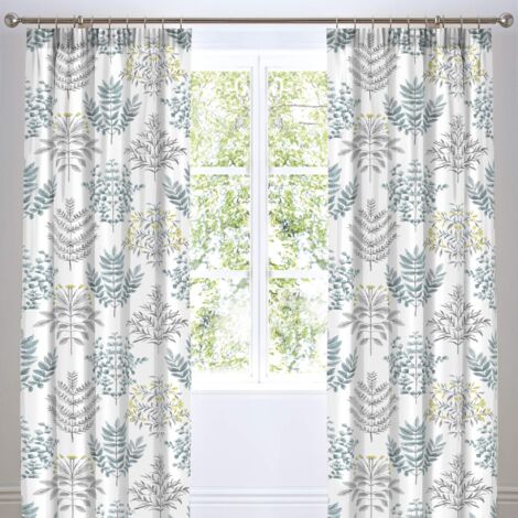 Dreams & Drapes Design Caraway Paire De Rideaux Plissés Avec Embrasses