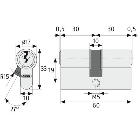 Cilindro Di Serratura Per Porta Euro Con Serratura A Barile E 3 Chiavi