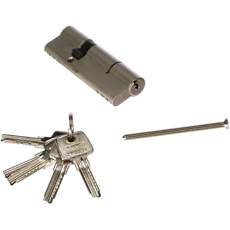 ABUS Mezzo Cilindro 10/K35 | Semicilindro Con Pomello | Per Porte WC, Garage | Argento - Foto 3