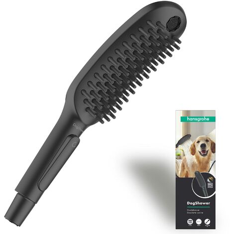Hansgrohe DogShower - Doccetta 150, 3 getti, funzione massaggio, nero opaco 26640670 (1/5)