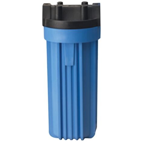 Alloggiamento Filtro Acqua Con Valvola Integrata - Per Cartucce Standard 10'', Blu/Trasparente, 3/4'' I/O - Foto 5