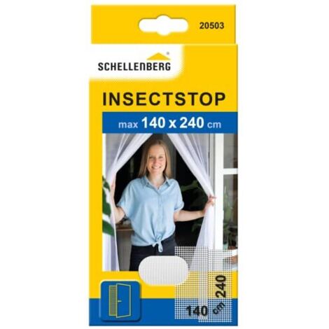 Schellenberg 20503 porta finestra, tende zanzariere per porte, bianco, 140 x 240 cm weiß (1/3)