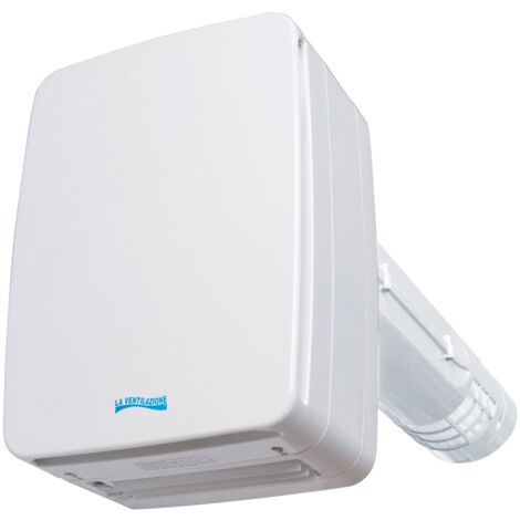 La Ventilazione V-eco100pl - Recuperatore di calore a doppio flusso, lunghezza 46 cm