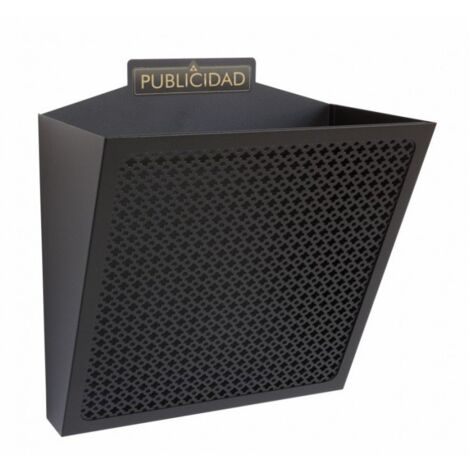 Arregui E2311 Cestino pubblicitario in acciaio 11 L 30,5 x 32 x 19 cm Nero (1/5)