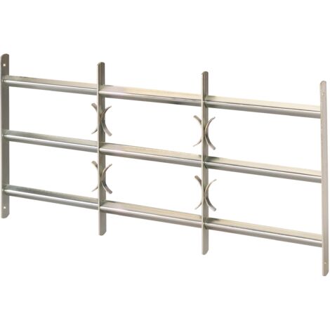 Alberts 553616 Griglia per finestra Amsterdam, estensibile, zincata blu, 450 x 500-650 mm