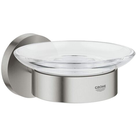 Ripiano Vetro Per Bagno GROHE - Fissaggio Senza Fori Con Colla, Cromato, 530 Mm - Foto 5