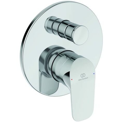 Ideal Standard - Ceraflex, Miscelatore per vasca o doccia ad incasso, Due vie, Parti esterne, Cromato