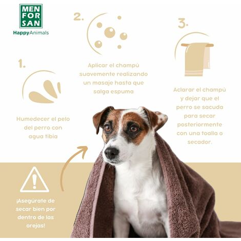 MENFORSAN Shampoo per cani con avena, 1 l, per pelli sensibili