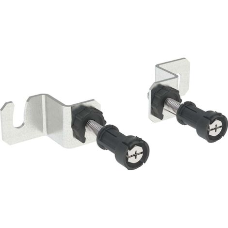 Geberit - Set Di Ancoraggio A Parete Per Montaggio Singolo, Per Telaio Geberit Duofix Per WC Sospeso, Con Cisterna Incasso Sigma 8 Cm (2 Pz) (111.013.00.1)