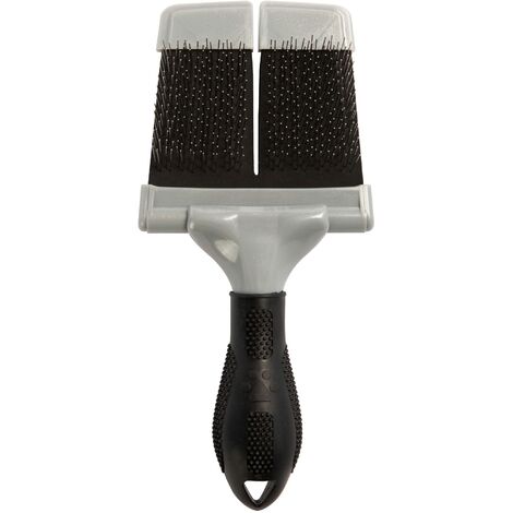 FURminator Spazzola per spennare taglia L, spazzola grande con setole in acciaio inox per cani e gatti di taglia media e grande (1/4)