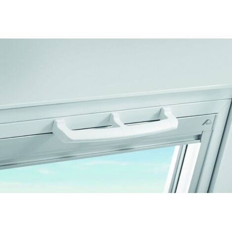 Originale Maniglia per Finestre Roto  Maniglia per Finestra per Finestre da Tetto in Legno e Plastica Serie Q  Bianco