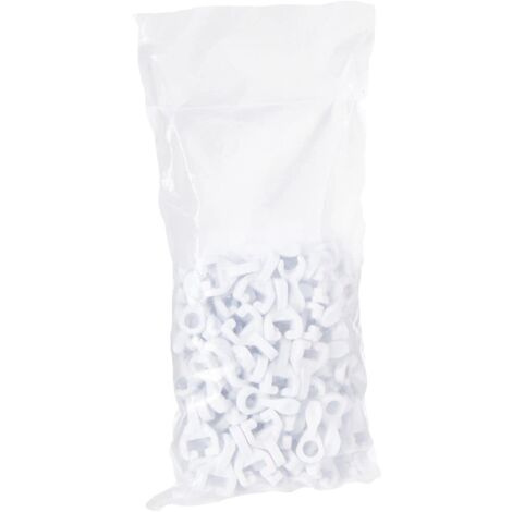 Bulk Hardware BH03628 Ganci Scorrevoli in Nylon per Tende su Binario a