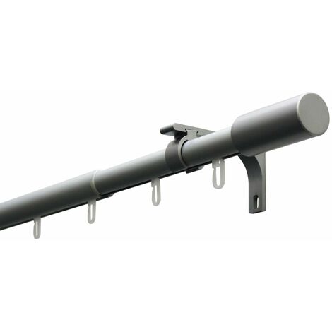 Asta Tiratende Gardinia 100 Cm - In Alluminio Bianco, Con Gancio Metallico, Per Tendaggi Scorrevoli