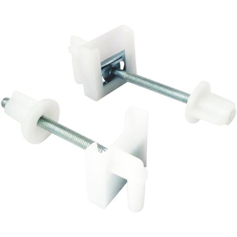 SOMATHERM FOR YOU - piastre Flap fissazione WC 2 metallo, due dadi, due scivoli, lunghezza 75 millimetri