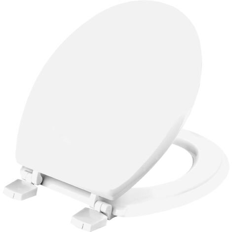 Cornat SHA00 - Sedile Copriwater Universale, con Anima il Legno MDF, Bianco (1/2)