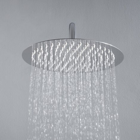 JOHO Soffione Doccia da Parete in Acciaio Inox 304 con Ugelli Antiicalcare (D30cm tondo) (1/5)
