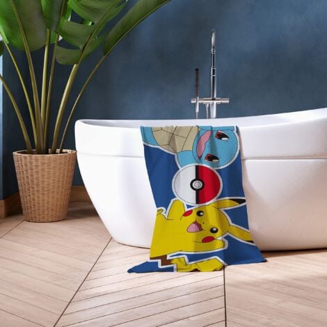 Asciugamano Con Cappuccio Pokémon - Poncho Per Bambini, Cotone 100%, Design Pikachu E Pokeball - Foto 3