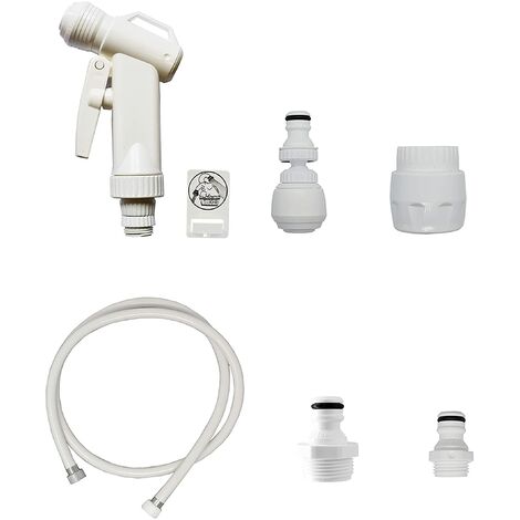 Siroflex 2015/2S Kit Bagno Accessori Lavatesta Completo Made In Italy Doccetta Per Lavandino Con Raccordo Rapido Doccetta Per Lavandino Allaccio Per Tubo Di Carico Di Lavatrice e Lavastoviglie (1/5)
