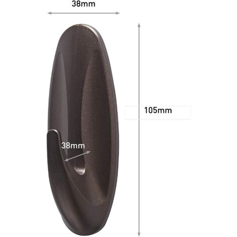 Gancio Command Bronzo Per Esterno - Senza Fori, Portata 2.2kg