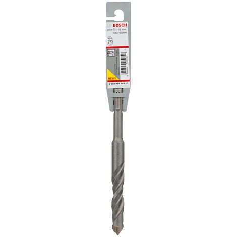 Bosch Professional 2608831043 Punta da trapano SDS-Plus, 3 per trapano, 15 x 100 x 160 mm