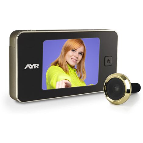 AYR 752-M Spioncino digitale in nichel opaco e ottone per porte in alluminio