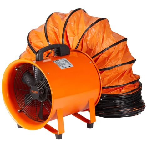 VEVOR Ventilatore di Scarico Motore 145W Estrattore d'Aria Condotto Industriale 203 mm Tubo di Scarico Volume d'Aria 1020 CFM Ventilatore di Scarico per Estrarre Polvere Fumo Velocità 2900 giri/min