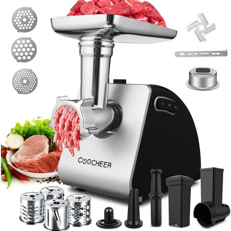 Mophorn Tritacarne elettrico, capacità 5 libbre/min, tritacarne