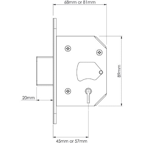 YALE B-M552-PB-78 Serratura A Mortasa A 5 Leve, Alta Sicurezza ...