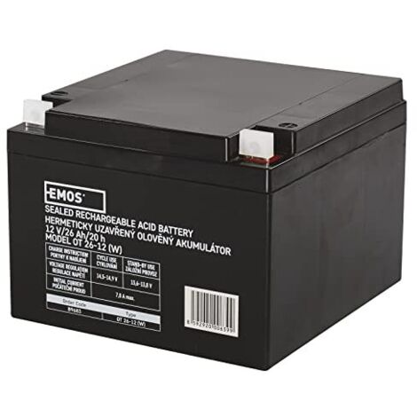 Emos al piombo senza manutenzione Accumulatore 12 V, 26 Ah L2, 1 pezzi, b9683 (1/4)
