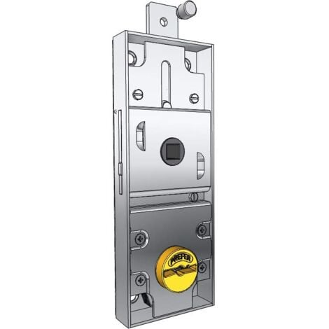 Serratura Per Basculante/garage Chiave Doppia Mappa 1 Punto Di Chiusura - Foto 7
