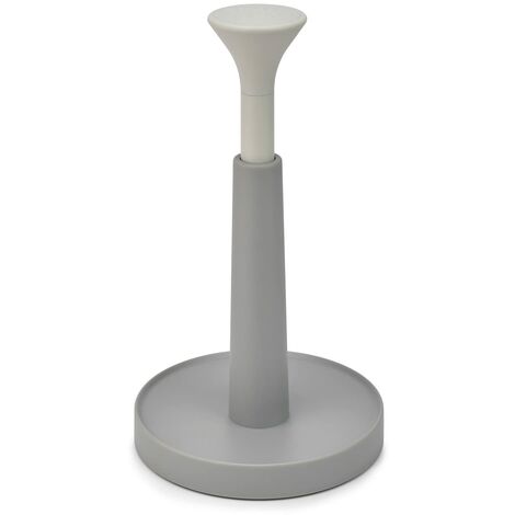 Portarotolo de cucina de strappo facile, Joseph Joseph, Duo, per rotoli de fino a 24 cm, con base antiscivolo, bordo rialzato e mandrino bloccabile per un facile utilizzo.