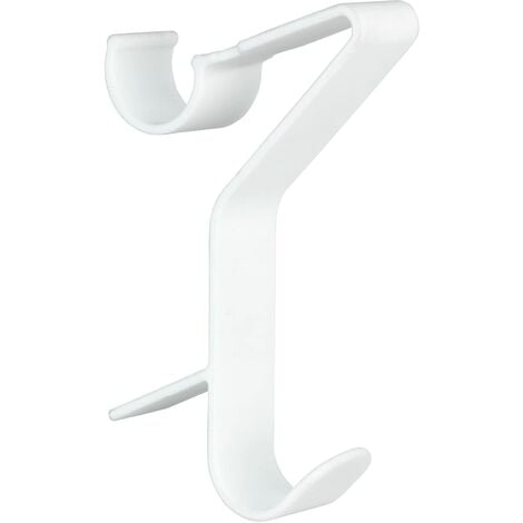 Maximex Flexi - Set di 3 ganci rotondi per termosifoni da bagno, in  plastica (ABS), 2,5 x 13 x 8,8 cm, colore: Bianco